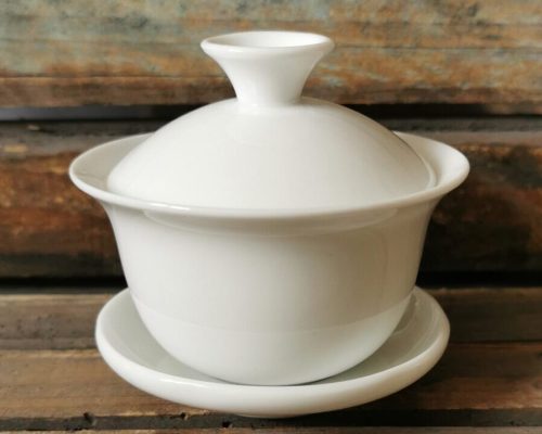 small white gaiwan