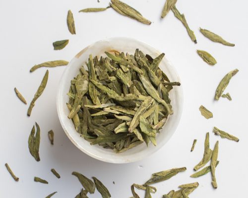 dragonwell green tea leaves