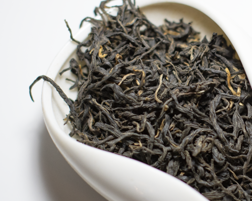 Black tea leaves